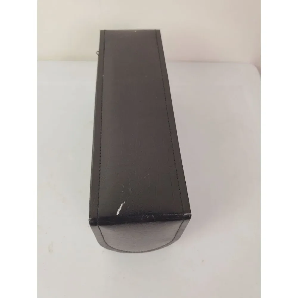 Faux Leather Black Craft‎ Tool/Makeup Brush Holder Snap Close